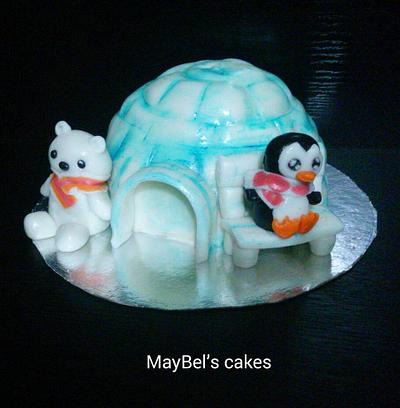 Igloo cake  - Cake by MayBel's cakes