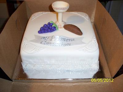 First Communion Cake - Cake by Wanda