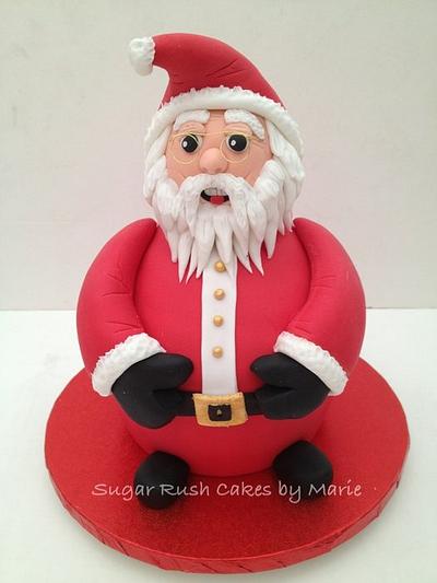 Giant Santa Cupcake - Cake by Marie Leavesley