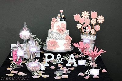 Wedding sweet table - Cake by Tartas Happy