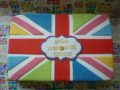 Funky Jubilee Cake - Cake by The Faith, Hope and Charity Bakery