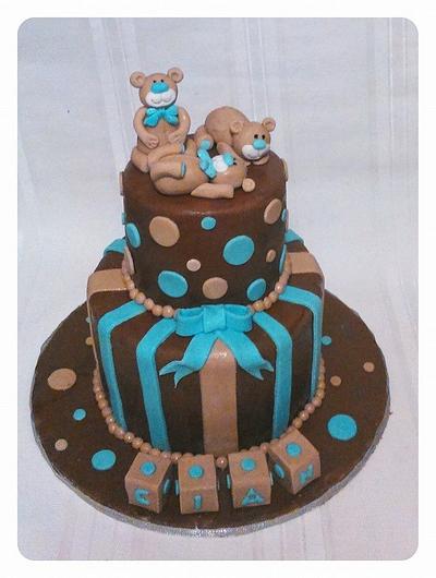 Chocolate and playful bears - Cake by Cake Wonderland