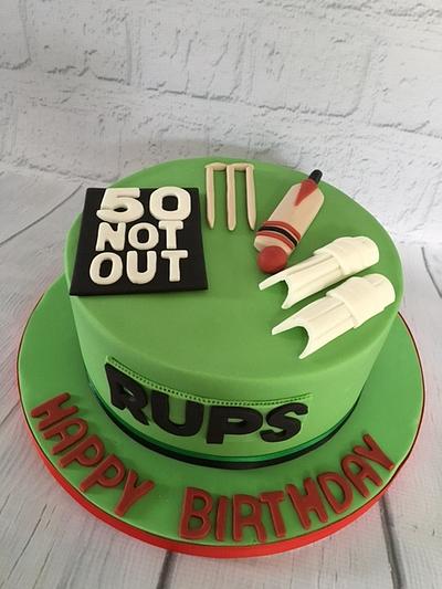 50th cricket cake  - Cake by Amanda sargant
