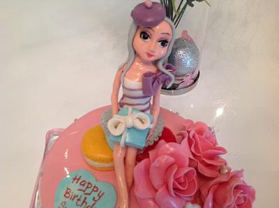 Paris themed birthday cake - Cake by Malika