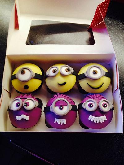 Minions ready for mischief!  - Cake by Claire Trainor-Hayes (Pretty Petals Cakery) 