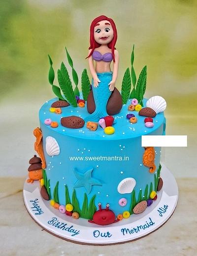 Ariel Mermaid Underwater cake - Cake by Sweet Mantra Homemade Customized Cakes Pune