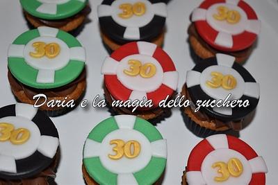 Casino cupcakes - Cake by Daria Albanese