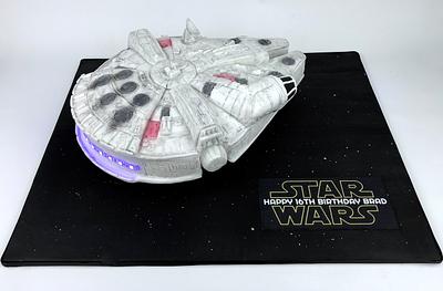 3d Star wars millenium faclon cake - Cake by Gina Molyneux