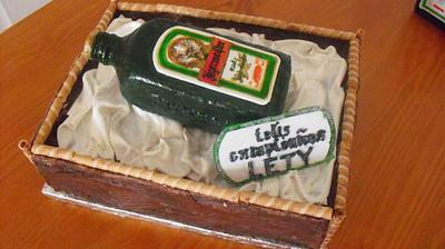 CAKE BOTTLE Jagermeifter - Cake by Camelia