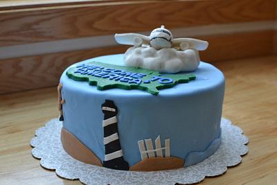 Farewell Plane Cake - Cake by CrystalMemories