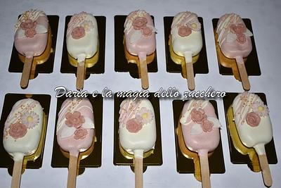 Floral cakepops sicles - Cake by Daria Albanese