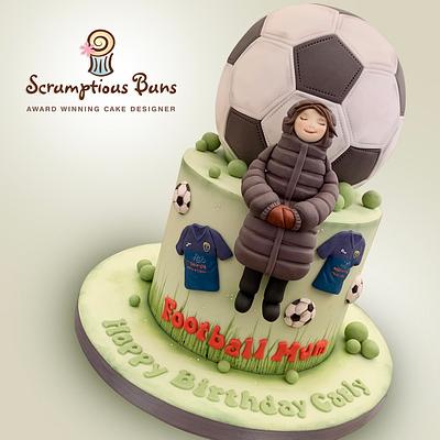 Football Mum Birthday Cake - Cake by Scrumptious Buns