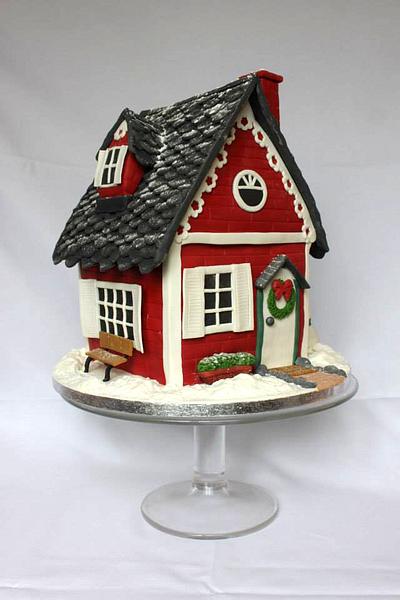 Christmas Cake - Welcome to our house! - Cake by Artym 