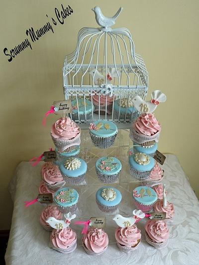 Vintaged themed 18th with broaches, birdcages and lovebirds - Cake by Scrummy Mummy's Cakes