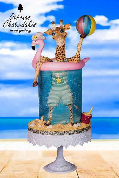 Giraffe on holidays - Cake by Othonas Chatzidakis 