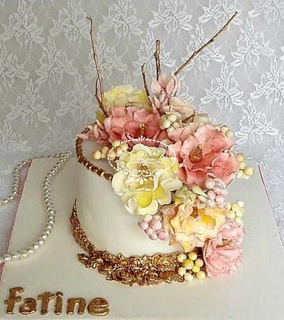 Flower cake - Cake by Fées Maison (AHMADI)