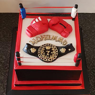 Boxing ring cake - Cake by The Custom Piece of Cake