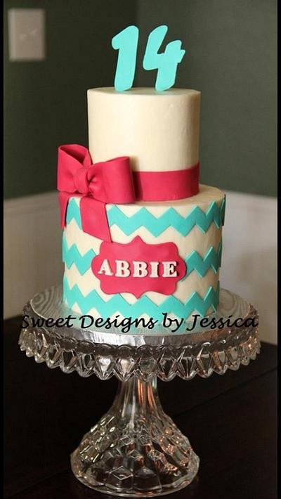 Abbie's 14th - Cake by SweetdesignsbyJesica