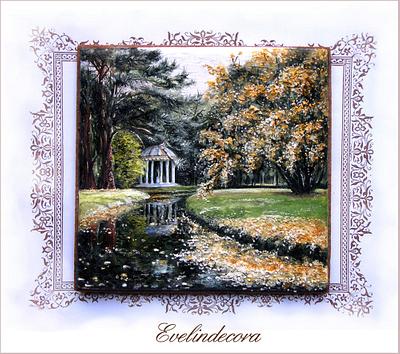 Icing cookie "Autumn in Versailles" - Cake by Evelindecora