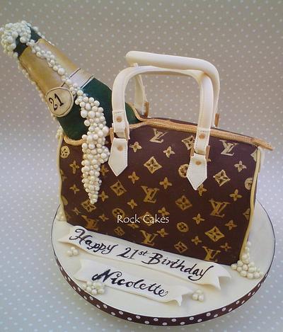 Champagne and LV - Cake by RockCakes