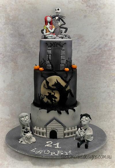Tim Burton Themed 21st Cake - Cake by Custom Cake Designs