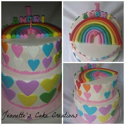 Rainbow cake - Cake by Jeanette's Cake Creations and Courses