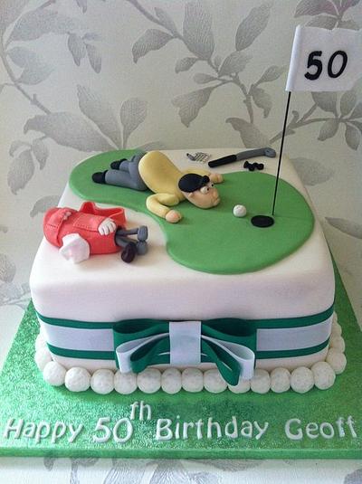 Golfer cake  - Cake by melinda 