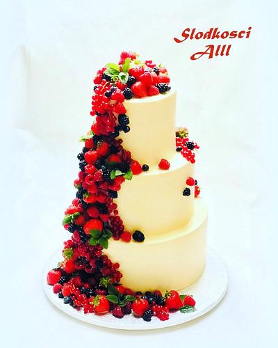 Strawberry Wedding Cake - Cake by Alll 