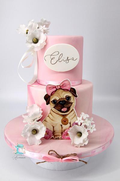 Pug Cake  - Cake by Arianna