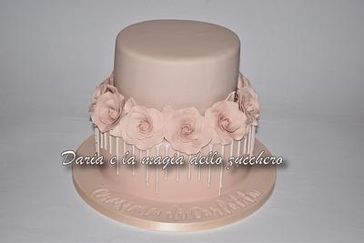 Confirmation cake with roses - Cake by Daria Albanese