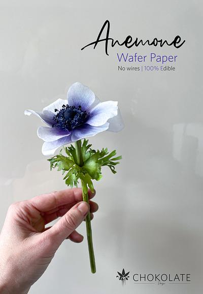 Edible Wafer Paper | ANEMONE 銀蓮花  - Cake by ChokoLate Designs