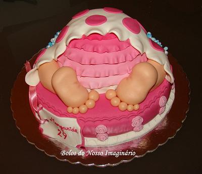 Baby Girl Rump Cake - Cake by BolosdoNossoImaginário
