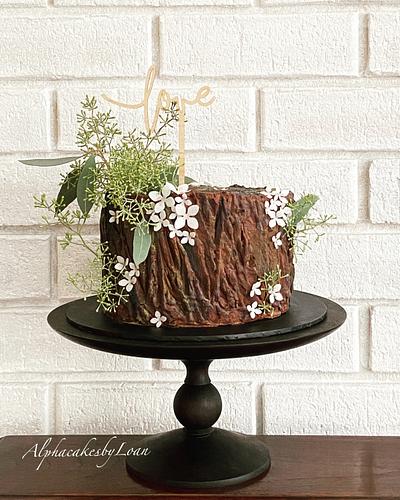 Tree Stump Cake - Cake by AlphacakesbyLoan 