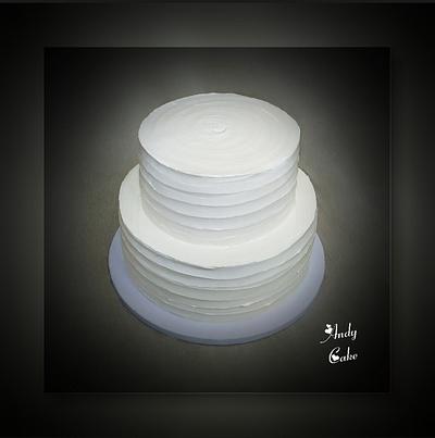 Simple wedding cake - Cake by AndyCake