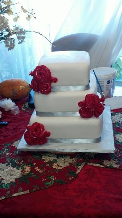 Wedding Cake - Cake by Joyce Marcellus