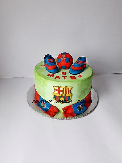 FC Barcelona  - Cake by Fondantfantasy