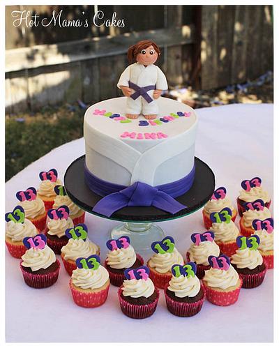 Judo Themed Cake - Cake by Hot Mama's Cakes