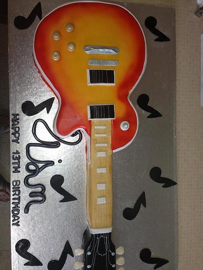 full size guitar - Cake by pat & emma