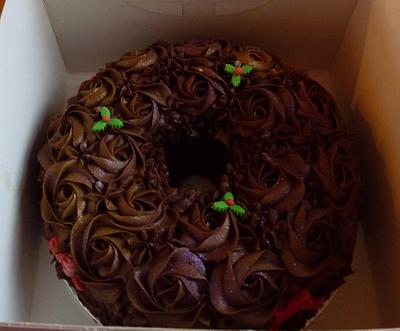 Chocolate Wreath Cake - Cake by Sharon Todd