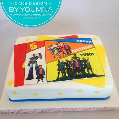Superheros - Cake by Cake design by youmna 