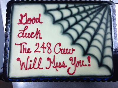 Airbrushed spiderweb - Cake by Wendal76