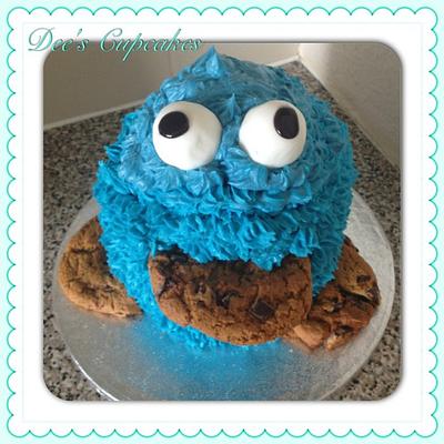 Giant Cookie Monster - Cake by DeesCupcakes