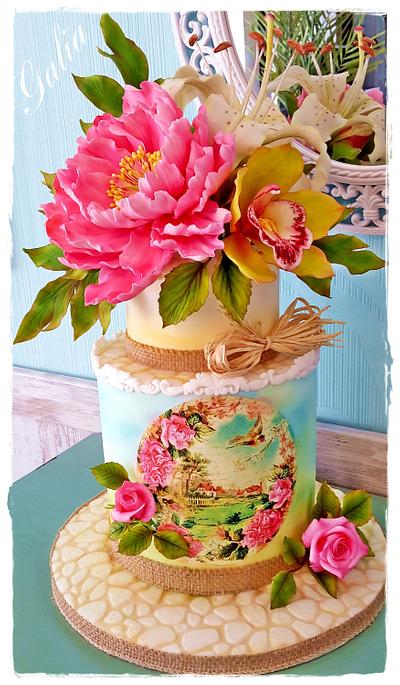 Romance and flowers - Cake by Galya's Art 