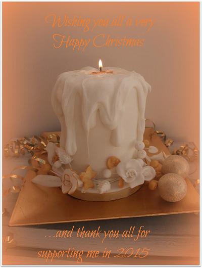 Christmas Candle Cake  - Cake by The Stables Pantry 