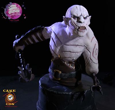 Azog the defiler - CakeCon collaboration  - Cake by Anna Pii - Nina's Cake