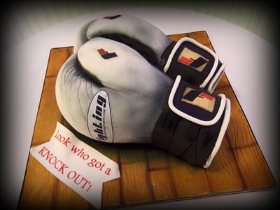 Boxing Gloves - Cake by Sarah Myers