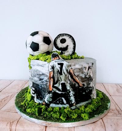 Soccer themed birthday cake starring Ronaldo and Juventus   RonaldoJuventus cake Collection  YouTube