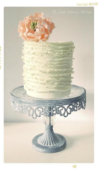 Sage Ruffles - Cake by The Little Salmons Bakery