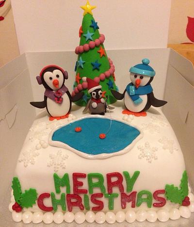 Penguin Christmas - Cake by Sarah
