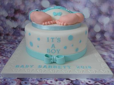 Baby shower cake. - Cake by Karen's Cakes And Bakes.